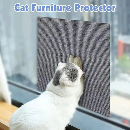 Cat Scratching Mat Carpet with Self-Adhesive Trimmable Cat Scratching Post Carpet Cats Scratch Furniture Protector